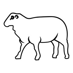 Baby Sheep  Outline