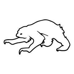 Baby Sloth Outline