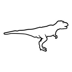 Baby T-rex Outline