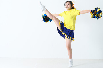 笑顔のチアガール