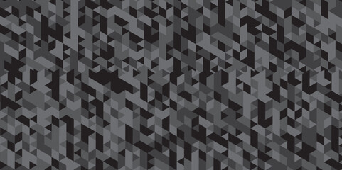 Fototapeta premium Abstract triangle black and gray style graphic polygon square gradient tile concept tile beautiful triangular retro web paper texture.