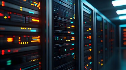 Server Room Data Center Technology Abstract