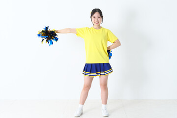 笑顔のチアガール