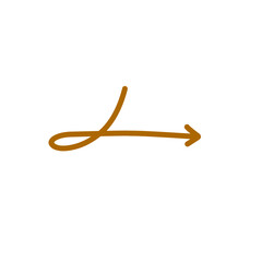 brown arrow line