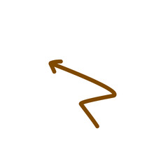 brown arrow line