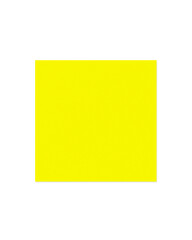 Square sticky note with shadow. fluorescent yellow  color