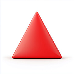Fototapeta premium red triangle isolated