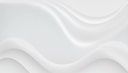 Obraz premium Abstract white wave background. White wave abstract or rippled water texture background. White silver geometric universal background for business presentation. smooth white background