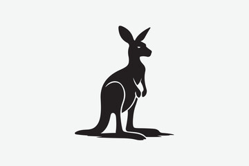 Kangaroo and vector art illustration
