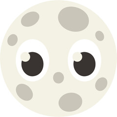 Moon Face Illustration