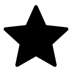 Fototapeta premium Star Glyph Icon