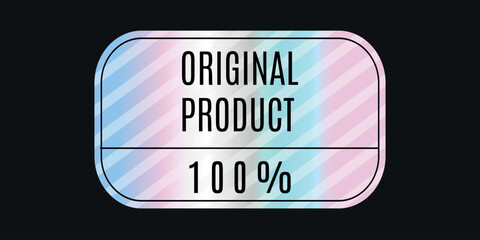 Hologram sticker for commerce. vector illustration