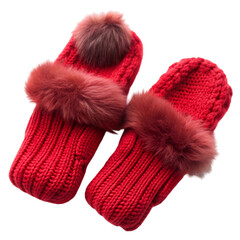 Winter mittens and a snowflake