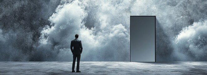 Pessimism is a mental attitude in which an undesirable outcome is anticipated from a given situation. Pessimism banner with empty copyspace for design and message.