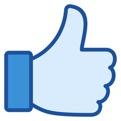 Obraz premium Like Blue Icon