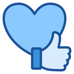 Obraz premium Reaction Blue Icon