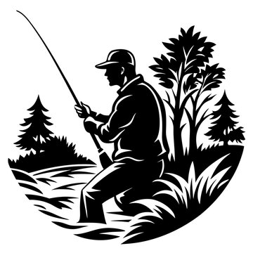 recommend clip art: fishing silhouette 