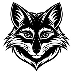 fox vector, logo, silhouette,fox head logo vector 