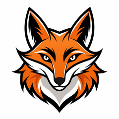 fox vector, logo, silhouette,fox head logo vector 