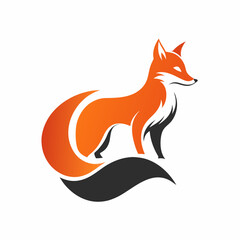 fox vector, logo, silhouette,fox head logo vector 