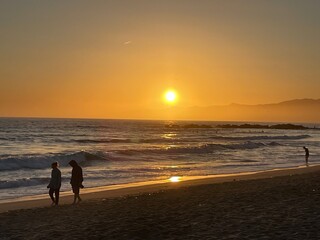 sunset at the beach