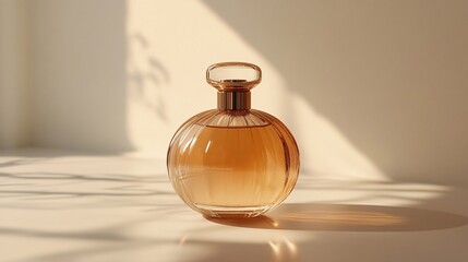 vintage-style perfume bottle with an oversized bulb atomizer