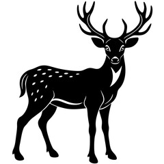 Deer Silhouette Black Vector