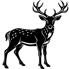 Deer Silhouette Black Vector