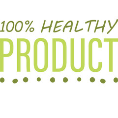 Eco Food, Organic Product, Natural Food, Healthy Product Label, Sticker Icon