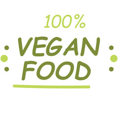 Fototapeta premium Eco Food, Organic Product, Natural Food, Healthy Product Label, Sticker Icon