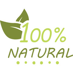 Eco Food, Organic Product, Natural Food, Healthy Product Label, Sticker Icon