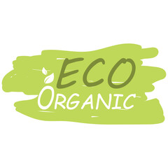 Eco Food, Organic Product, Natural Food, Healthy Product Label, Sticker Icon