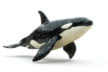 Obraz premium killer whale isolated on white background