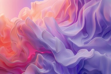Obraz premium Close up view of a pink and purple flower showcasing its vibrant color and intricate details, Soft gradients melting into each other