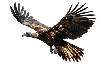 Obraz premium vulture, bird flying in white background