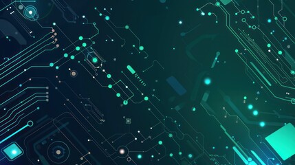 Abstract Digital Circuitry Background