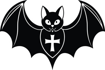 black and white cat halloween 