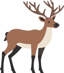 Obraz premium Cute Cartoon Deer Illustration