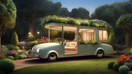 cart on the golf course