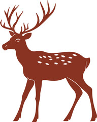 Cute Cartoon Deer Illustration