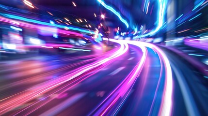 Fototapeta premium Light trail wallpaper