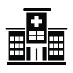 hospital vector icon line template