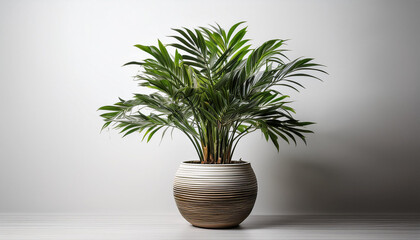 Obraz premium Houseplant in Pot on White