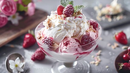A delectable ice cream dish for summer