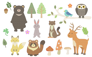 森イラスト手書