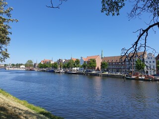 view of the river in the city