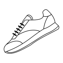 Shoes Line Art Illustration