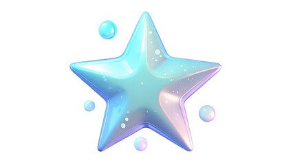 Obraz premium Star bubbles isolated on background