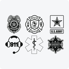 First Responders Hero Flag Nurse , EMS ,  Police , Firefighter, Military ,  corrections T-shirt design