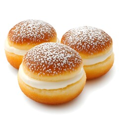 Perfectly Crafted Italian Dessert Sbrisolona on White Background